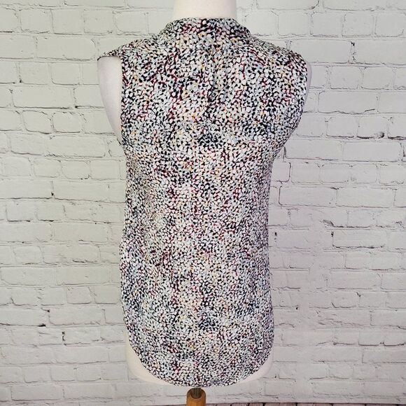 REISS 100% Silk Sleeveless Tunic Blouse Top 0 - Picture 4 of 7